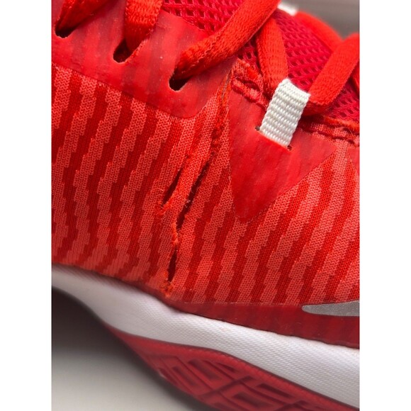 Nike Zoom Clear Out Mens Red White Basketball Sneaker Shoes Size 9.5 - Picture 5 of 12